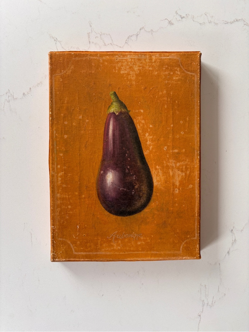 Eggplant Art Canvas Print